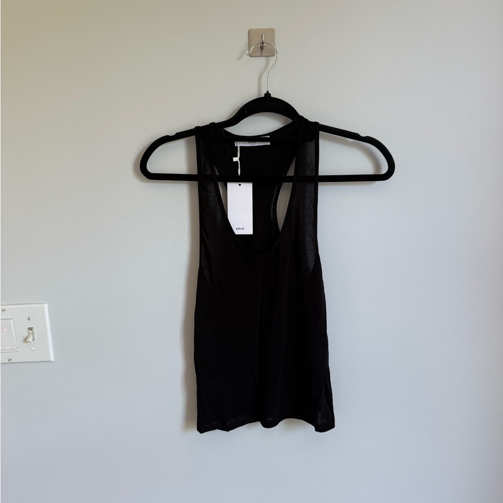 Mango Black Tank Top